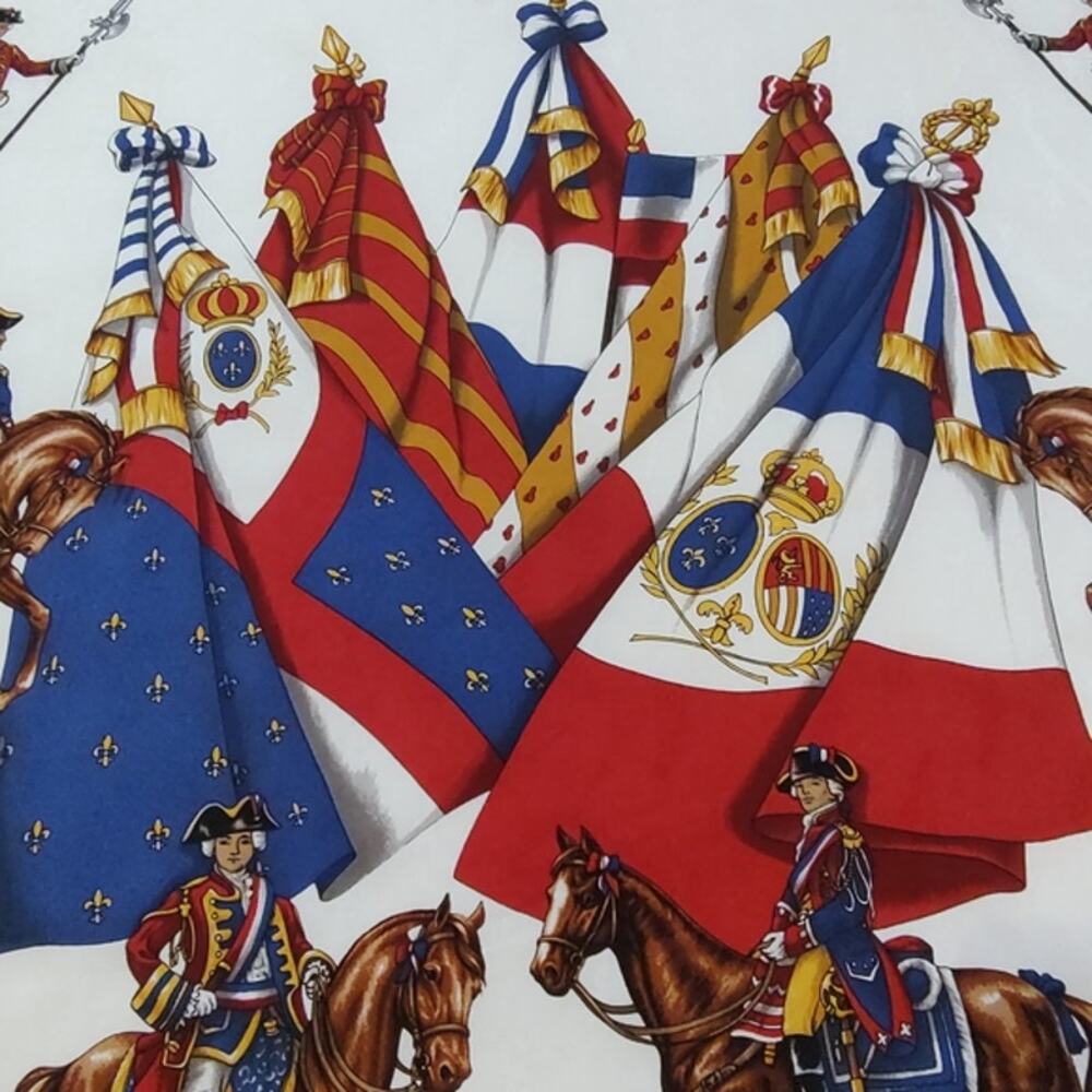 Longchamp "La Celebration 1789" large silk scarf – French Revolution EUC - Picture 3 of 11